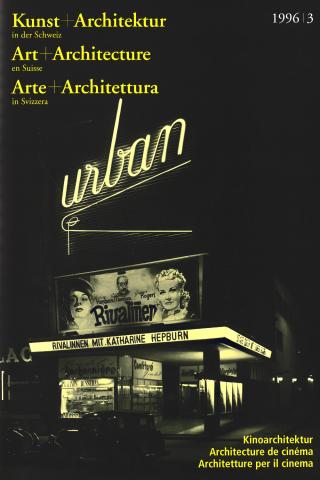 Cover «1996.3 Kinoarchitektur / Architecture de cinéma / Architetture per il cinema»
